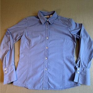 Liz Claiborne Women's Blue Button Down Shirt